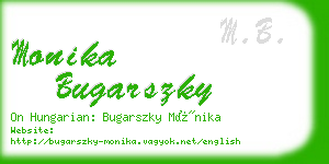 monika bugarszky business card